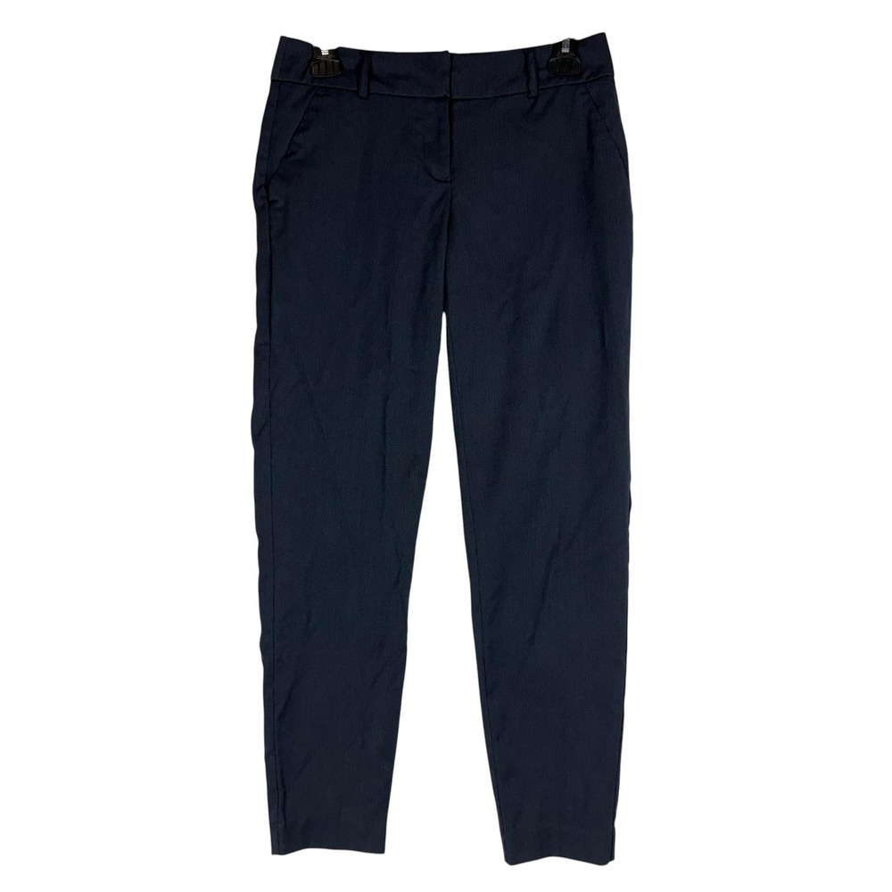 Apt. 9 Pants Womens 2 Blue Slim Ankle Dress Stretch Twill Work Office Career